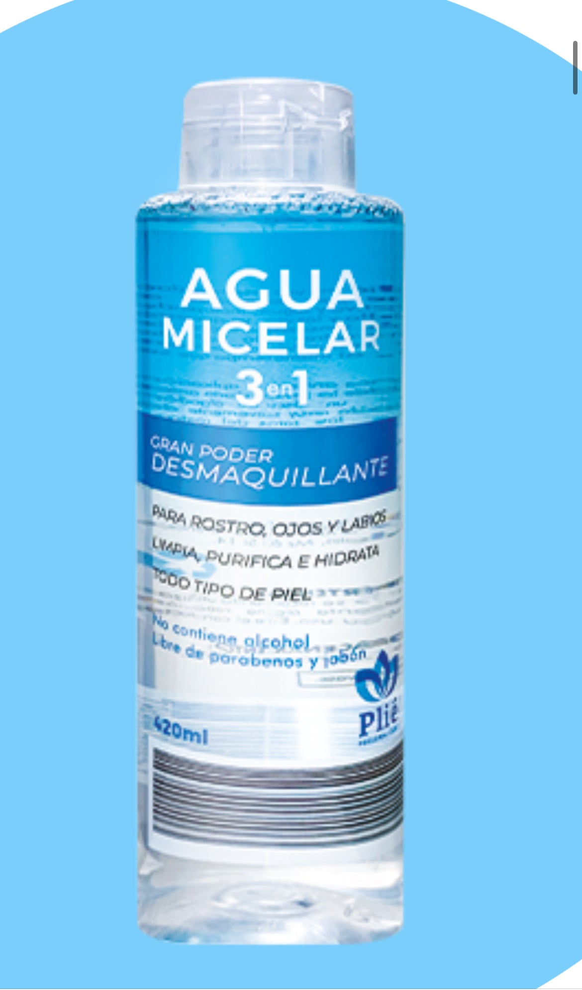 Agua micelar ￼PLIE